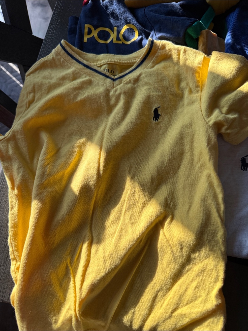 Ralph Lauren Kids Polo Colorblock & Yellow Logo Tees - Picture 2 of 6